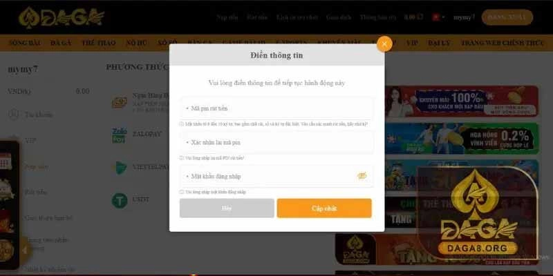 Tham gia nhà cái đá gà và nạp tiền Daga chưa bao giờ dễ đến thế!