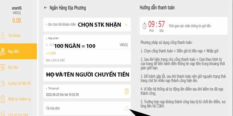 Gợi ý cách nạp tiền SV368 siêu tốc tại địa chỉ uy tín